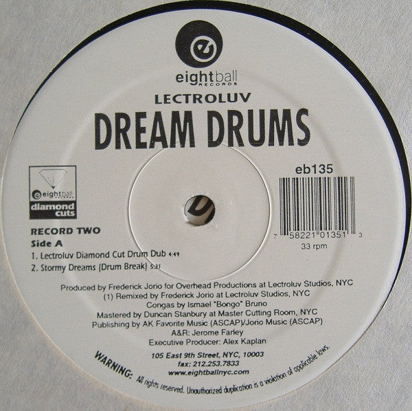 Lectroluv - Dream Drums | Excellent (EX) Generic - HOUSE / USED *EXCELLENT+*