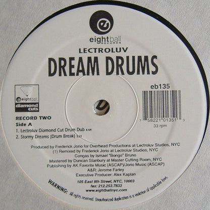 Lectroluv - Dream Drums | Excellent (EX) Generic - HOUSE / USED *EXCELLENT+*