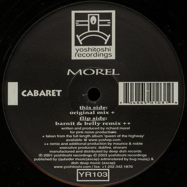 Morel Cabaret 2x12" Excellent (EX) Near Mint (NM or M-)