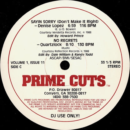 Various - Volume 1, Issue 11 *RECORD 1 ONLY* | Excellent (EX) Near Mint (NM) - HOUSE / USED *EXCELLENT+*
