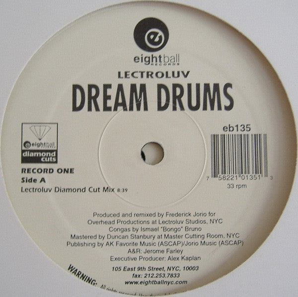 Lectroluv - Dream Drums | Excellent (EX) Generic - HOUSE / USED *EXCELLENT+*