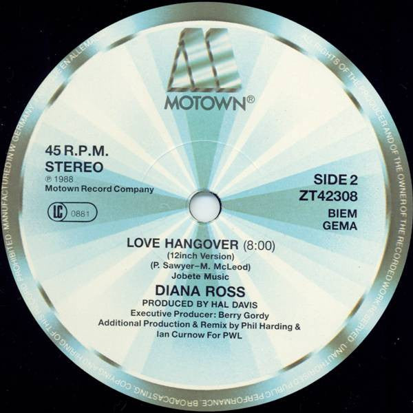 Love Hangover (PWL 88 Remix) (VINYL) | Excellent+ (EX+) Near Mint (NM) - HOUSE / USED *EXCELLENT+*