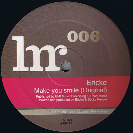 Erick E Make You Smile 12" Excellent (EX) Excellent (EX)