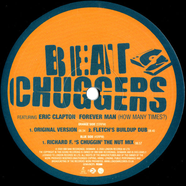 Beatchuggers - Forever Man (How Many Times?) | Excellent (EX) Very Good Plus (VG+) - HOUSE / USED *EXCELLENT+*