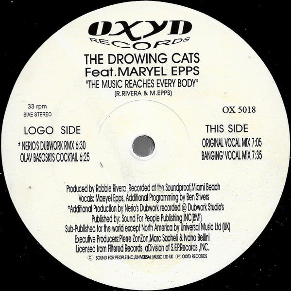 The Drowing Cats - The Music (Reaches Everybody) | Excellent (EX) Very Good Plus (VG+) - HOUSE / USED *EXCELLENT*