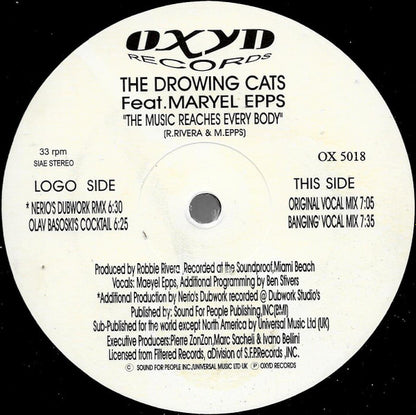 The Drowing Cats - The Music (Reaches Everybody) | Excellent (EX) Very Good Plus (VG+) - HOUSE / USED *EXCELLENT*