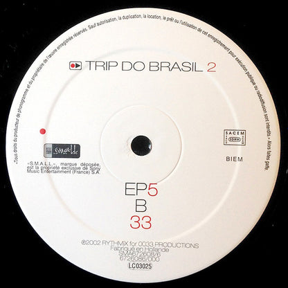 Trip Do Brasil 2 - EP5 (VINYL) | Excellent (EX) Very Good Plus (VG+) - HOUSE / USED *EXCELLENT*