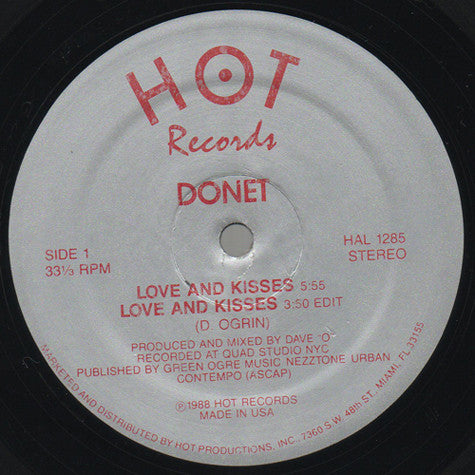 Donet - Love And Kisses | Excellent (EX) Excellent (EX) - HOUSE / USED *EXCELLENT*