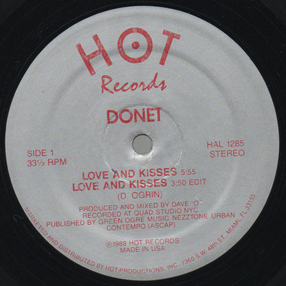 Donet - Love And Kisses | Excellent (EX) Excellent (EX) - HOUSE / USED *EXCELLENT*