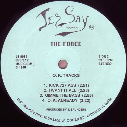 The Force - It's O.K., It's O.K. | Excellent (EX) Generic - HOUSE / USED *EXCELLENT*