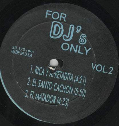 For DJ's Only (Vol. 2) (VINYL) | Excellent (EX) Generic - HOUSE / USED *EXCELLENT*