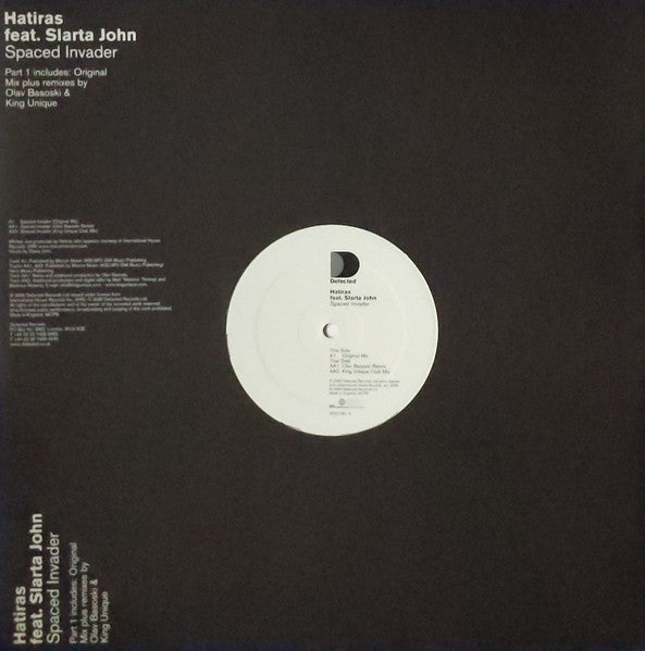 Hatiras - Spaced Invader (Part 1) | Excellent (EX) Very Good Plus (VG+) - HOUSE / USED *EXCELLENT*