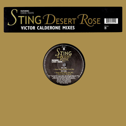 Sting - Desert Rose (Victor Calderone Mixes) | Excellent (EX) Very Good (VG) - HOUSE / USED *EXCELLENT*