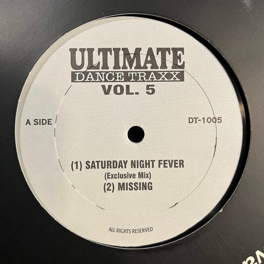 Ultimate Dance Traxx Vol. 5 (VINYL) | Excellent (EX) Generic - HOUSE / USED *EXCELLENT*