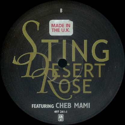 Sting - Desert Rose (Victor Calderone Mixes) | Excellent (EX) Very Good (VG) - HOUSE / USED *EXCELLENT*