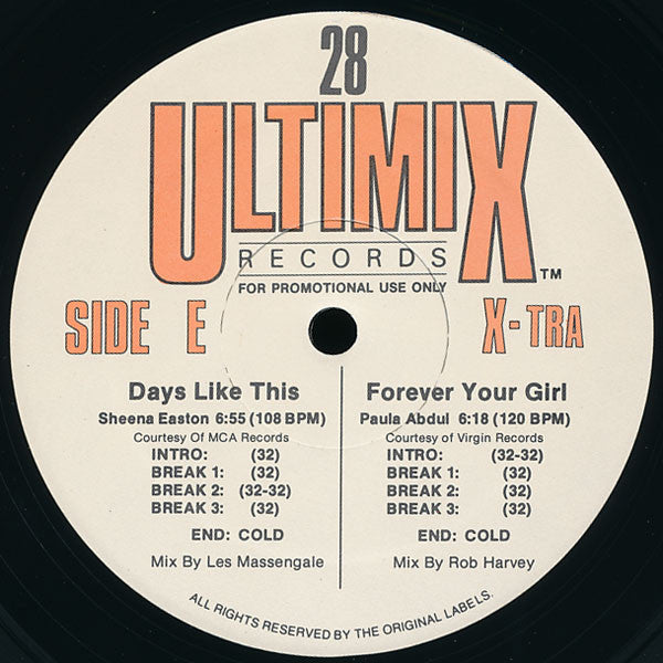 Various Ultimix 28 * RECORD 3 ONLY* 12" Excellent (EX) Excellent (EX)