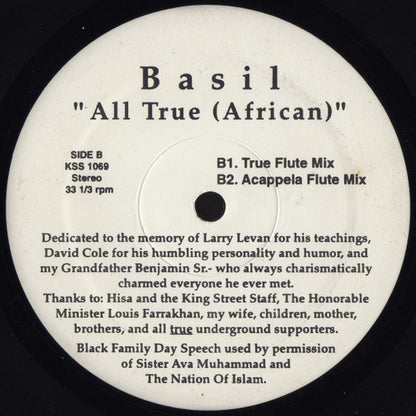 Basil - All True (African) | Near Mint- (NM-) Excellent+ (EX+) - HOUSE / USED *NEAR MINT-*