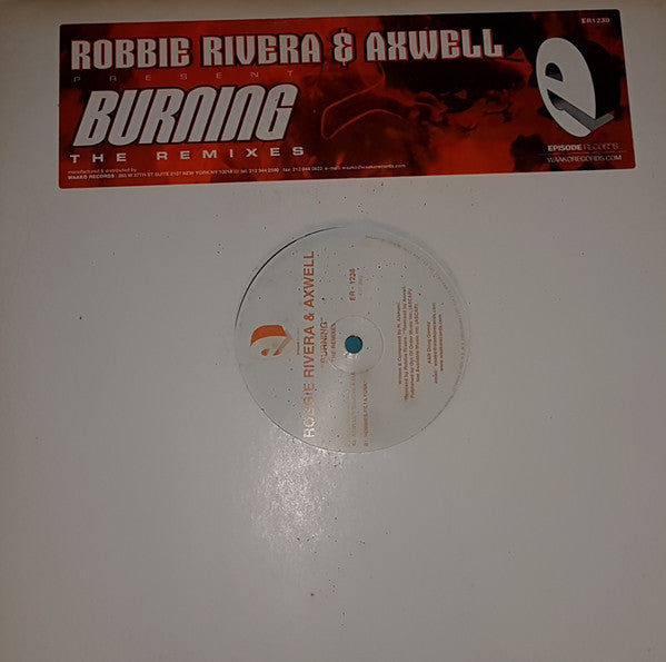 Burning (The Remixes) (VINYL) | Near Mint- (NM-) Excellent+ (EX+) - HOUSE / USED *NEAR MINT-*