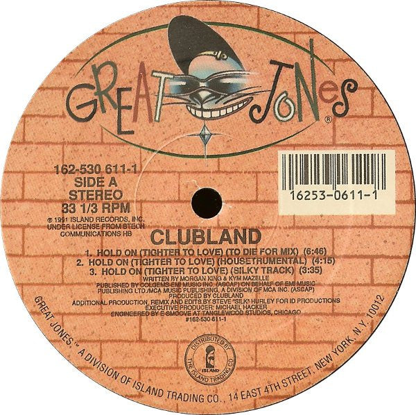 Hold On (Tighter To Love) (VINYL) | Near Mint (NM) Near Mint (NM) - HOUSE / USED *NEAR MINT*