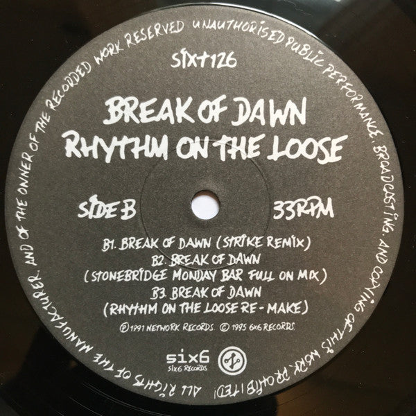 Rhythm On The Loose - Break Of Dawn | Near Mint (NM) Very Good Plus (VG+) - HOUSE / USED *NEAR MINT*