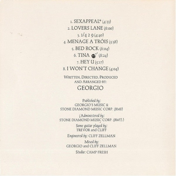 Sexappeal (Georgio's Greatest 12" Mixes)(CD) | Near Mint (NM) Near Mint (NM) - HOUSE / USED *NEAR MINT*