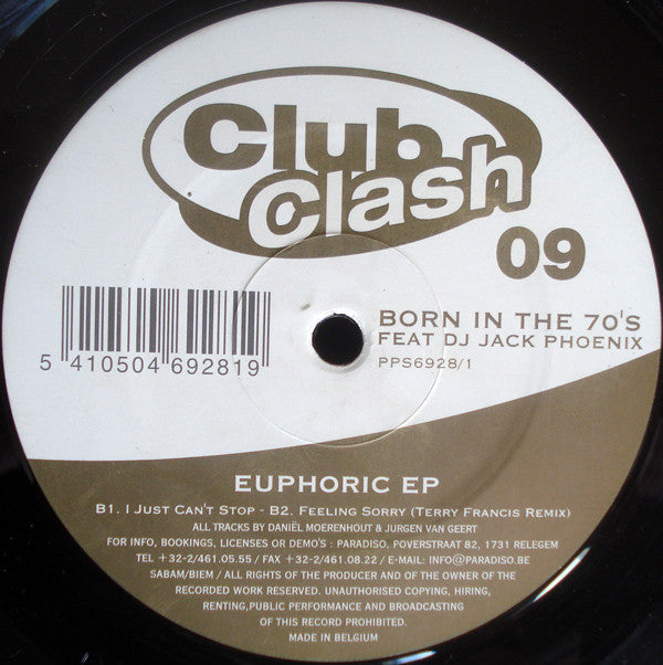 Born In The 70's - Euphoric EP | Near Mint (NM) Generic - HOUSE / USED *NEAR MINT*
