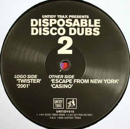 Paul Janes - Disposable Disco Dubs 2 | Near Mint (NM) Excellent (EX) - HOUSE / USED *NEAR MINT*