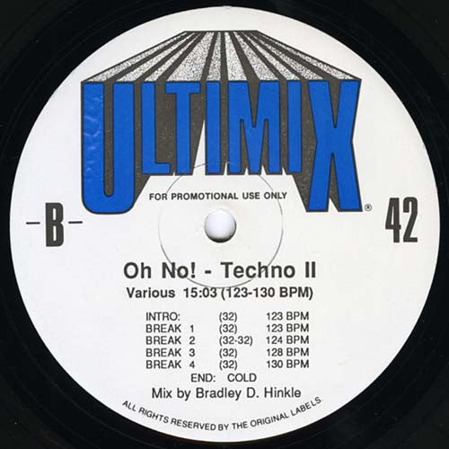 Various Ultimix 42 *RECORD 2 ONLY* 12" Near Mint (NM or M-) Near Mint (NM or M-)