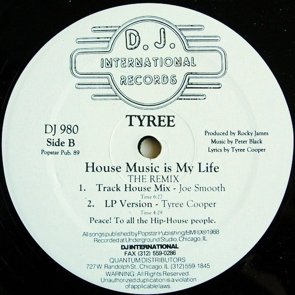 House Music Is My Life (The Remix) (VINYL) | Near Mint (NM) Generic - HOUSE / USED *NEAR MINT*