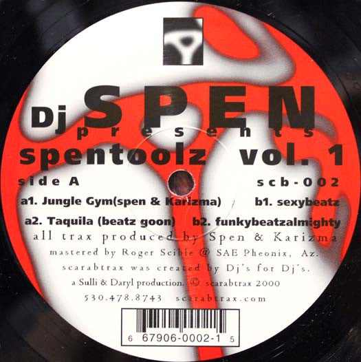DJ Spen - Spentoolz (Vol. 1) | Near Mint (NM) Generic - HOUSE / USED *NEAR MINT*