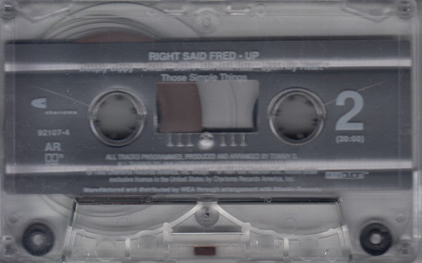 Right Said Fred - Up *CASSETTE* | Near Mint (NM) Near Mint (NM) - HOUSE / USED *NEAR MINT*