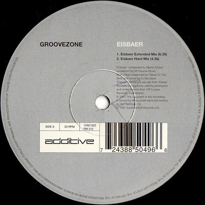 GrooveZone - Eisbaer | Near Mint (NM) Very Good Plus (VG+) - HOUSE / USED *NEAR MINT*