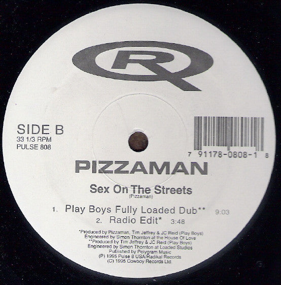 Pizzaman - Sex On The Streets | Near Mint (NM) Generic - HOUSE / USED *NEAR MINT*