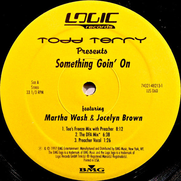 Todd Terry Something Goin' On LP Near Mint (NM or M-) Very Good Plus (VG+)