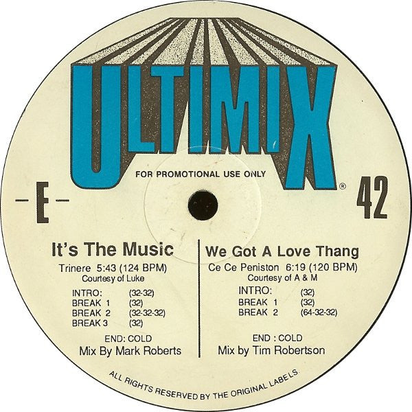 Various - Ultimix 42 *RECORD 2 ONLY* | Near Mint (NM) Near Mint (NM) - HOUSE / USED *NEAR MINT*