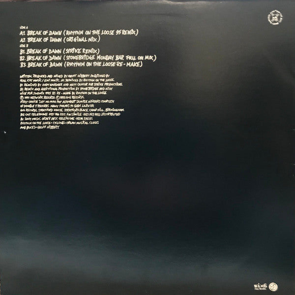 Rhythm On The Loose - Break Of Dawn | Near Mint (NM) Very Good Plus (VG+) - HOUSE / USED *NEAR MINT*