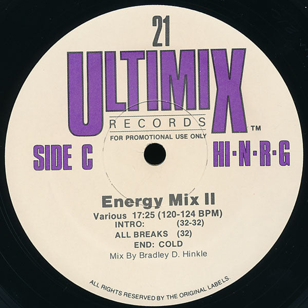 Various - Ultimix 21 *RECORD 2 ONLY* | Near Mint (NM) Near Mint (NM) - HOUSE / USED *NEAR MINT*
