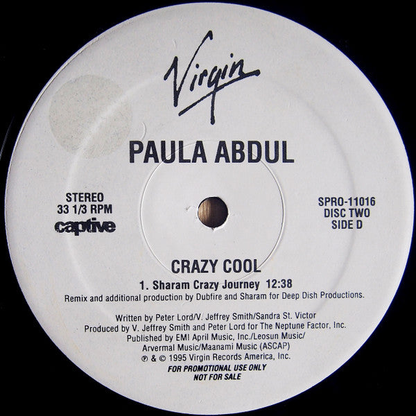 Paula Abdul - Crazy Cool | Near Mint (NM) Generic - HOUSE / USED *NEAR MINT*