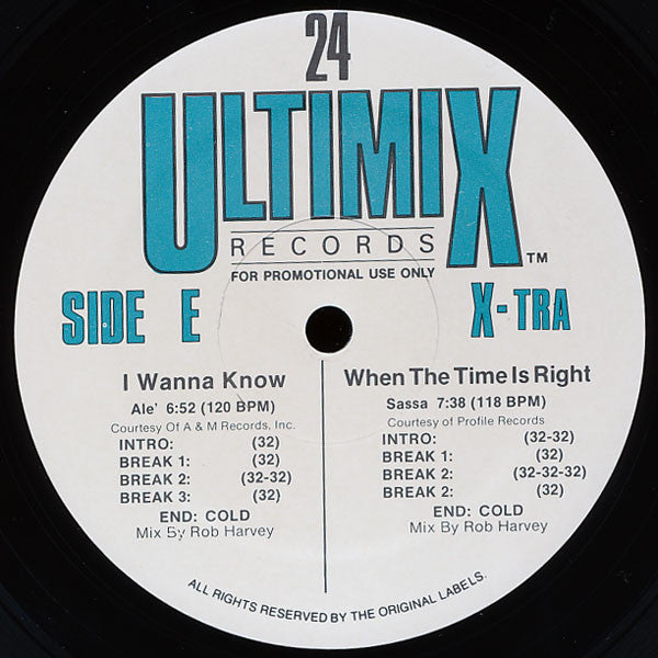 Various Ultimix 24 *RECORD 3 ONLY* 12" Near Mint (NM or M-) Near Mint (NM or M-)