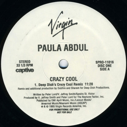 Paula Abdul - Crazy Cool | Near Mint (NM) Generic - HOUSE / USED *NEAR MINT*