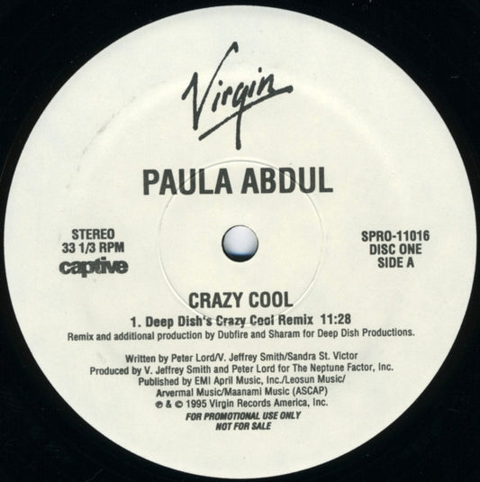 Paula Abdul - Crazy Cool | Near Mint (NM) Generic - HOUSE / USED *NEAR MINT*