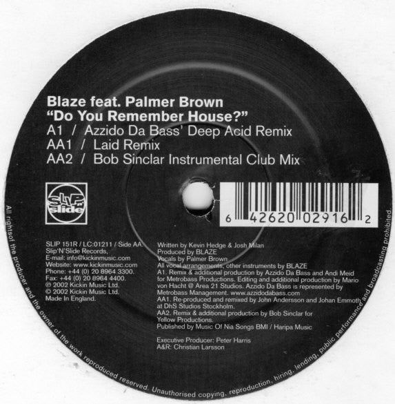 Do You Remember House? (Part 2) | Near Mint (NM) Near Mint (NM) - HOUSE / USED *NEAR MINT*