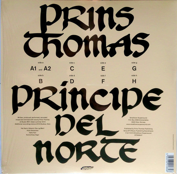 Prins Thomas - Principe Del Norte (4xVINYL) | Near Mint (NM) Near Mint (NM) - HOUSE / USED *NEAR MINT*