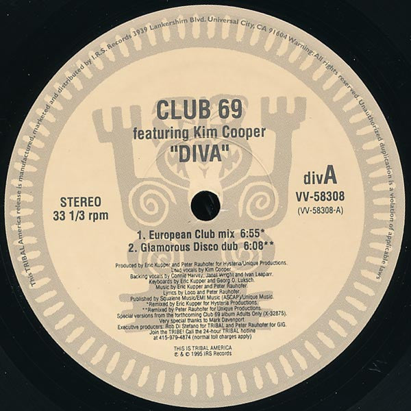 Club 69 - Diva | Near Mint (NM) Excellent (EX) - HOUSE / USED *NEAR MINT*