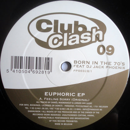 Born In The 70's - Euphoric EP | Near Mint (NM) Generic - HOUSE / USED *NEAR MINT*