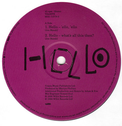 Hello (Remix) | Very Good Plus (VG+) Very Good Plus (VG+)
