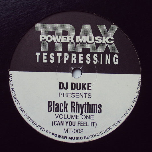 DJ Duke Volume One (Can You Feel It) Very Good Plus (VG+) Generic
