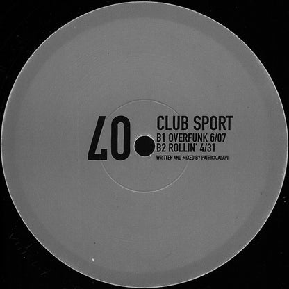 Patrick Alavi - Club Sport | Very Good Plus (VG+) Very Good Plus (VG+) - HOUSE / USED *VERY GOOD+*