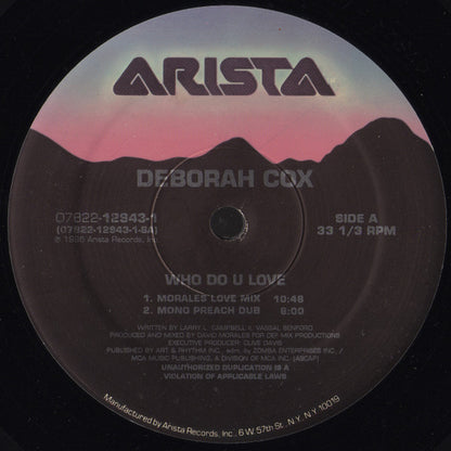 Who Do U Love | Very Good Plus (VG+) Very Good Plus (VG+)