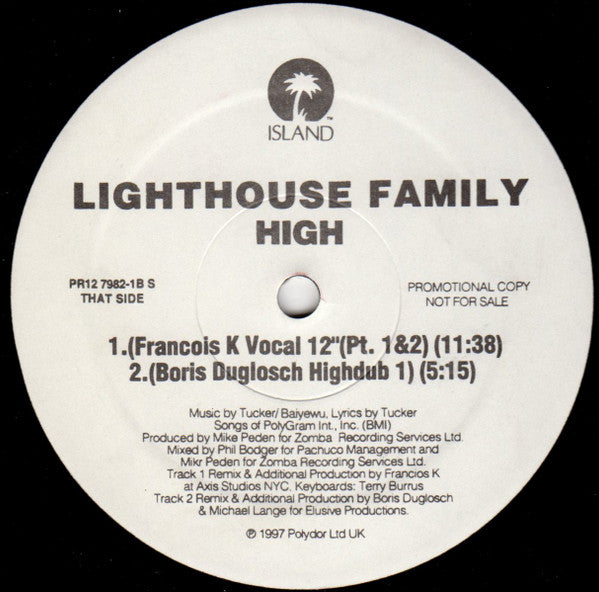 Lighthouse Family - High | Very Good Plus (VG+) Excellent (EX) - HOUSE / USED *VERY GOOD++*